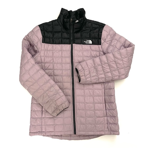 The North Face Girls’ Thermoball Eco Jacket Colorblock Purple/Black Size XL